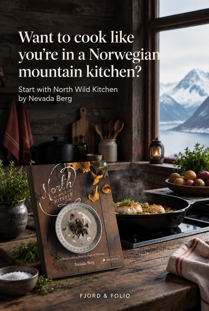 Fjord & Folio Pinterest artwork for North Wild Kitchen