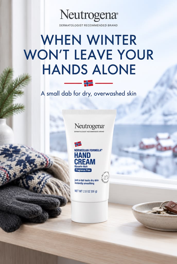 Fjord & Folio Pinterest artwork for Norwegian Formula hand cream