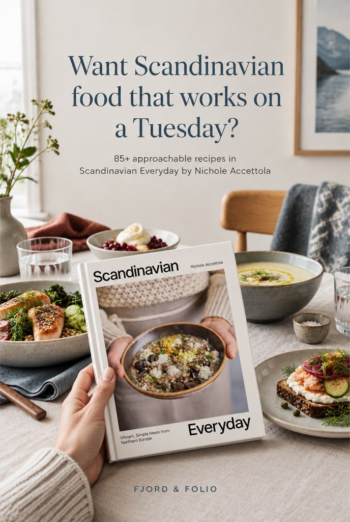 Fjord & Folio Pinterest artwork for Scandinavian Everyday